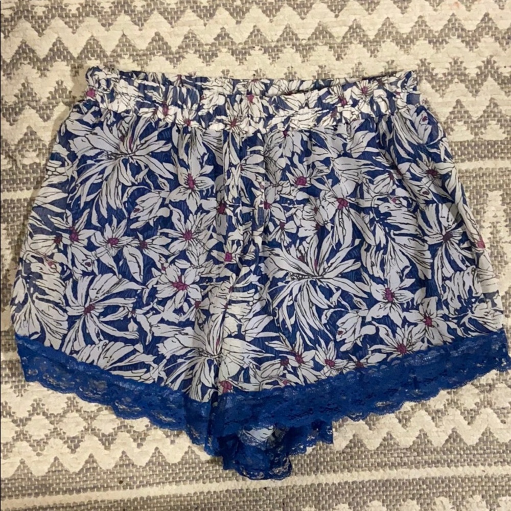 Lush Floral Flowy Shorts